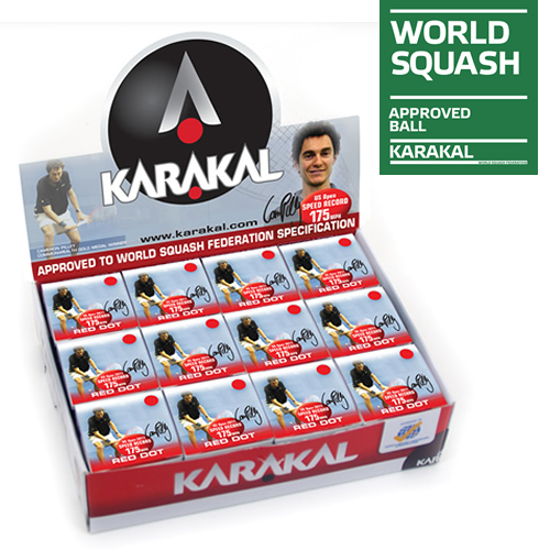 Karakal μονή κόκκινη Squash μπάλες