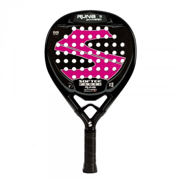 SOFTEE RUNA 3K HYBRID PADEL RACKET FUCSIA 2